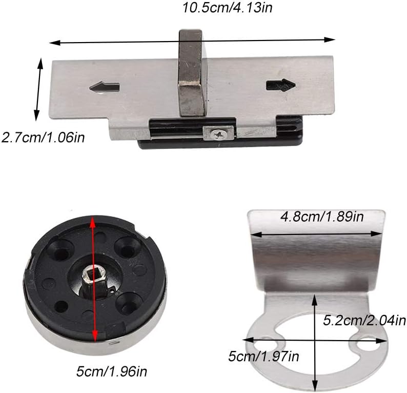 Fdit Door Lock Bolt Vacant Engaged Indicator for Toilet Restroom Bathroom Hardware Accessory - Image 5